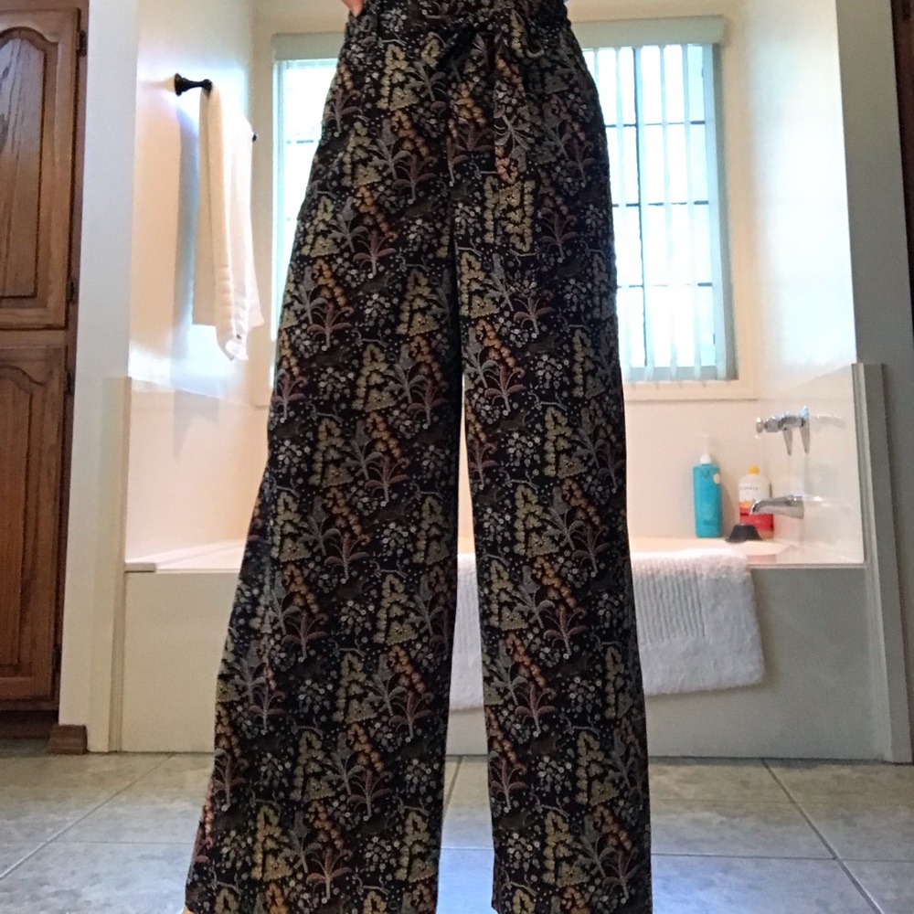 J.Crew Point Sur jungle print slacks